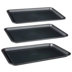 Betty Crocker Non-Stick Baking Tray Set 3pc -Kitchen Supply Store 388523 set of 3 non stick baking trays group 2