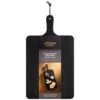 B&M Urban Paradise Black Pine Wood Serve Board -Kitchen Supply Store 390146 black pine wood serve board with serving handle 2