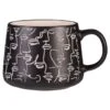 B&M Face Print Mug - Black -Kitchen Supply Store 390329 face print mugs black