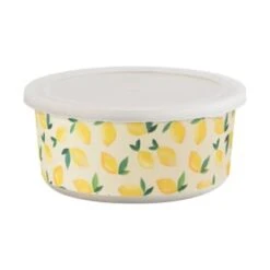 B&M Round Tubs 2pk - Lemons -Kitchen Supply Store 392928 2pk reuse and repurpose round tubs lemon 5
