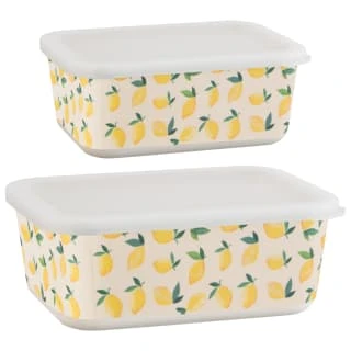 B&M Rectangular Tubs 2pk - Lemons 9 B&M Rectangular Tubs 2pk - Lemons - Image 7