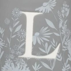 B&M Floral Alphabet Mug (Assorted) -Kitchen Supply Store 394397 floral alphabet mug grey l 2