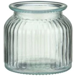 B&M Small Ribbed Glass Jar With Wooden Lid 8 B&M Small Ribbed Glass Jar With Wooden Lid -Kitchen Supply Store 394427 ribbed glass jar with wooden lid small 3