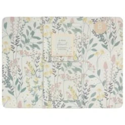 B&M Floral Placemat & Coaster Set 8pc -Kitchen Supply Store 394455 floral placemat and coaster set 8pc