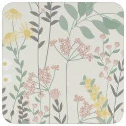 B&M Floral Placemat & Coaster Set 8pc -Kitchen Supply Store 394455 floral placemat and coaster set 8pc 3