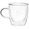 B&M Printed Double Wall Glass Mug - Spots -Kitchen Supply Store 396479 printed double wall glass mug spots