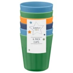 Kitchen Supply Store -Kitchen Supply Store 398567 6pk simply kids colour cups boys