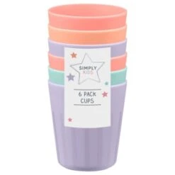 Kitchen Supply Store -Kitchen Supply Store 398570 6pk simply kids colour cups girls