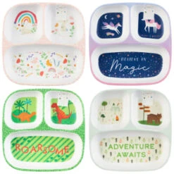 Kids Small Platter - Rainbow -Kitchen Supply Store 398592 398594 kids small platter group